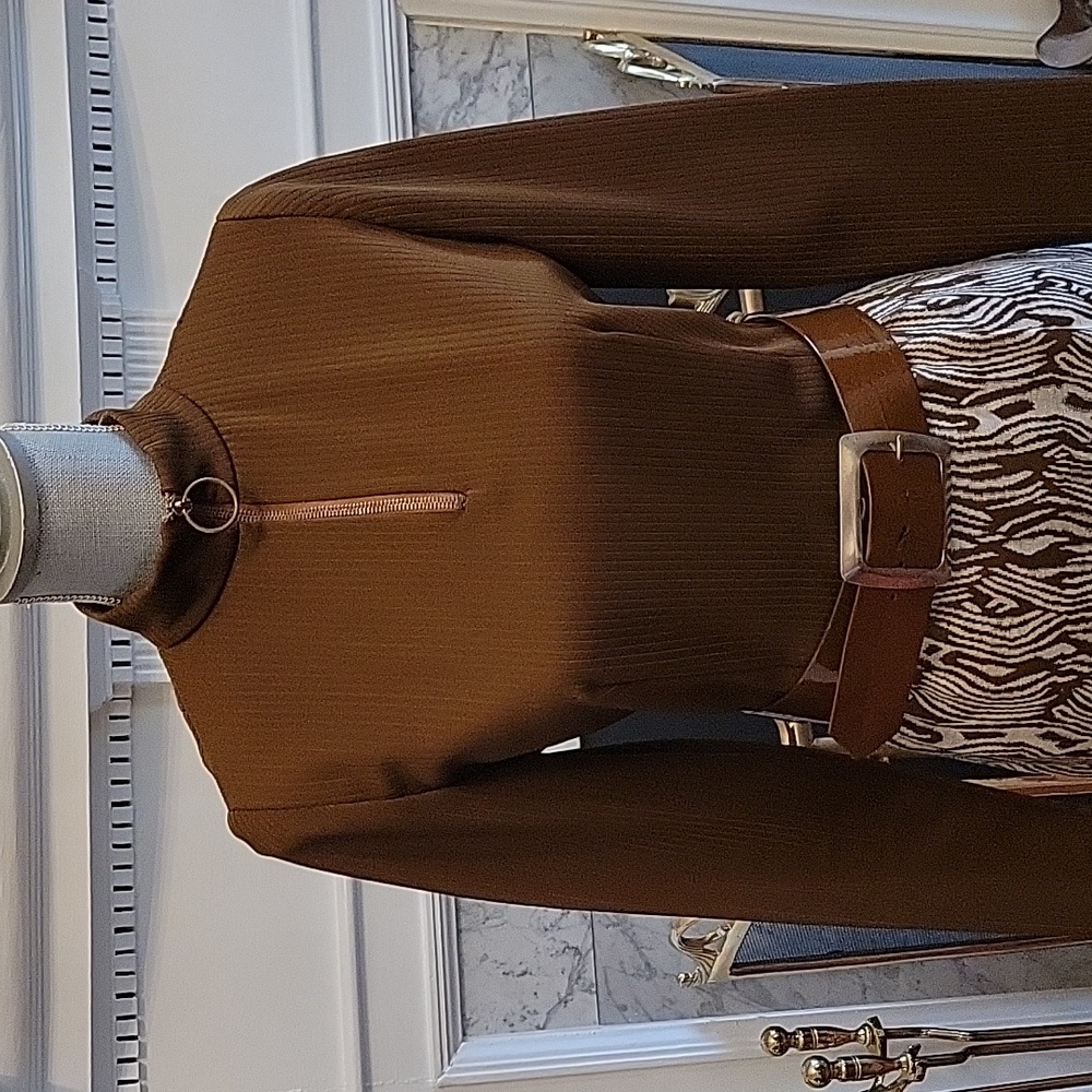 Vtg Leslie Fay Knit Dress - Picture 2 of 11